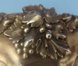 Hw & Co. English Sterling Silver Salver Tray w/Grapes Footed Circa 1849 (#0376)