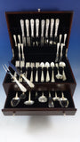 Repousse by Kirk Sterling Silver Flatware Set For 8 Service 66 Pieces