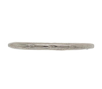 18k White Gold Wedding Band Ring Dated 1930 Size 7.25 Jewelry (#J7281)