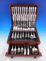 American Beauty by Shiebler Sterling Silver Flatware Set 12 Service 135 pc Din