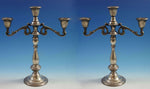 Angelique by International Sterling Silver Candelabra Pair #127/65 3-Lite #1890