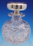 Gorham Sterling Silver Cut Crystal Glass Perfume Bottle D1668 Floral (#9145)