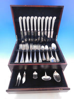 Queen Anne CJ Vander English Sterling Silver Flatware Set Service Dinner 65 pcs