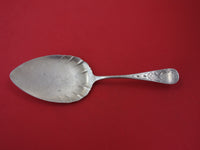 Antique Lily Engraved By Whiting Sterling Silver Pie Server FHAS 7 5/8"
