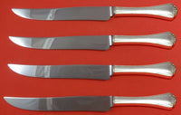 Delicacy by Lunt Sterling Silver Steak Knife Set 4pc Large Texas Sized Custom