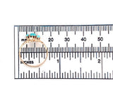 10k Rose Gold 3 Stone Genuine Natural Turquoise Ring Size 5.5 Jewelry (#J6359)