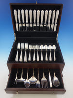 Corsage by Stieff Sterling Silver Flatware Set 12 Service 57 pieces R Monogram