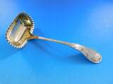 Japanese by Tiffany and Co Sterling Silver Gravy Ladle Pie Crust Edge Vermeil 7"