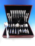 Old Danish by Georg Jensen Sterling Silver Flatware Set For 8 Service 52 Pieces