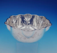 Whiting Sterling Silver Fruit Bowl with Acid Etched Flowers #1543E (#3331)