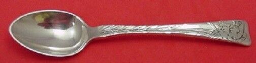 Lap Over Edge Acid Etched by Tiffany Sterling Demitasse Spoon w/ Parroquet 4"