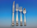 Grenada Old Newbury Crafters Sterling Silver Flatware Set Service 42 pcs Dinner