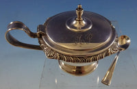 Gadroon by Webster Sterling Silver Mustard Pot with Insert and Spoon (#2483)