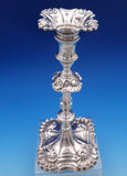 T. Hannam and R. Mills English Georgian Sterling Silver Candlestick Pair (#8432)