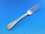 Lap Over Edge Acid Etched by Tiffany Sterling Regular Fork Flowers 7 1/4" #3