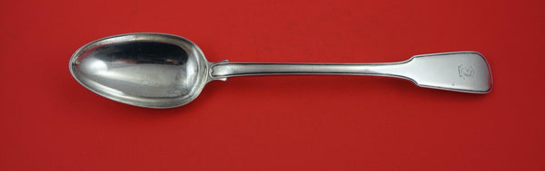 English Georgian Sterling Silver Platter Spoon London 1817 WM Eley Wm Fern 12"