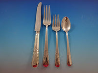 Orchid by International Sterling Silver Flatware Dinner Service Set 120 Pieces