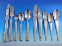Designer Mixed Stainless Steel Flatware Set #5 Service 44 Pieces Modern Unused