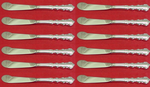 Angelique by International Sterling Silver Butter Spreaders HH Paddle Set 12 pcs