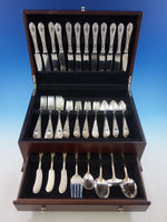 Rose by Kirk Sterling Silver Flatware Set for 12 Service 77 pieces