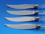 Waterford Crystal Handle Flatware Set of 4 Steak Knives