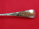 Aesthetic Mixed Metals Gorham Sterling Silver Pie Fork 7" Oak Leaves Geometric