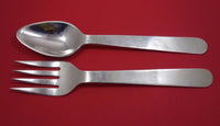 Sanborns Mexican Mexico Sterling Silver Salad Serving Set 2pc Massive 17oz.