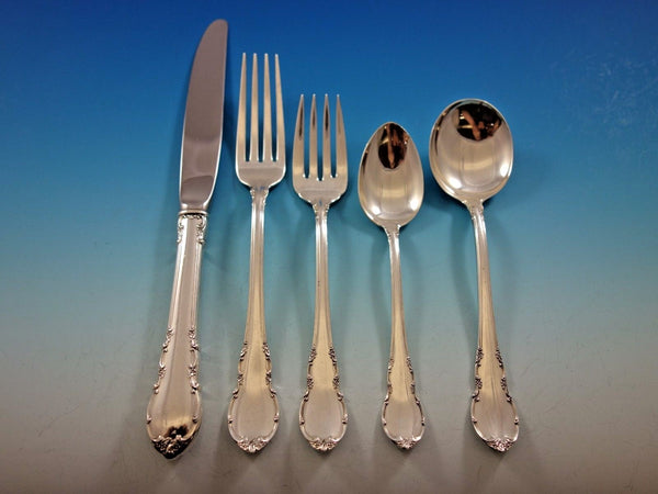 Modern Victorian by Lunt Sterling Silver Flatware Set for 12 Service 60 Pieces