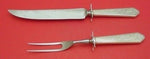 Mary II by Lunt Sterling Silver Steak Carving Set 10" 2pc HH WS Heirloom