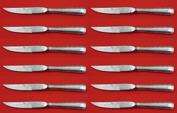 Candlelight by Towle Sterling Silver Steak Knife Custom Set 12 pcs 8 1/2"