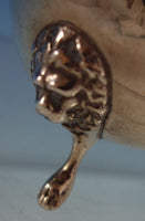 Sterling Silver Sugar and Creamer w/ Underplate Set 3pc Lion Feet (#2570)