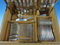 Kings by Campenhout French Sterling Silver Flatware Set Service 75 PC Fitted Box