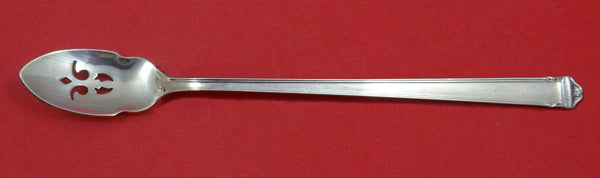Theseum By International Sterling Silver Olive Spoon Pierced Long 7 1/8" Custom