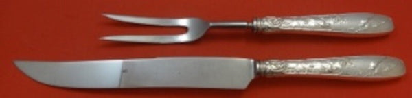 Audubon by Tiffany and Co Sterling Silver Roast Carving Set 2pc HH WS Knife 14"