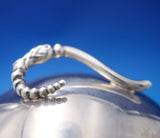Blossom by Webster Sterling Silver Engraved Crystal Jelly Jar w/ Flowers (#7262)