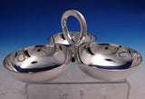 Vertigo by Christofle Silverplate Snack Dish with Three Bowls Unused (#8752)