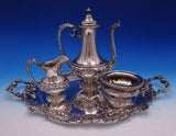 Baronial Old by Gorham Sterling Silver Tea Set 4pc (#9039) Gorgeous!