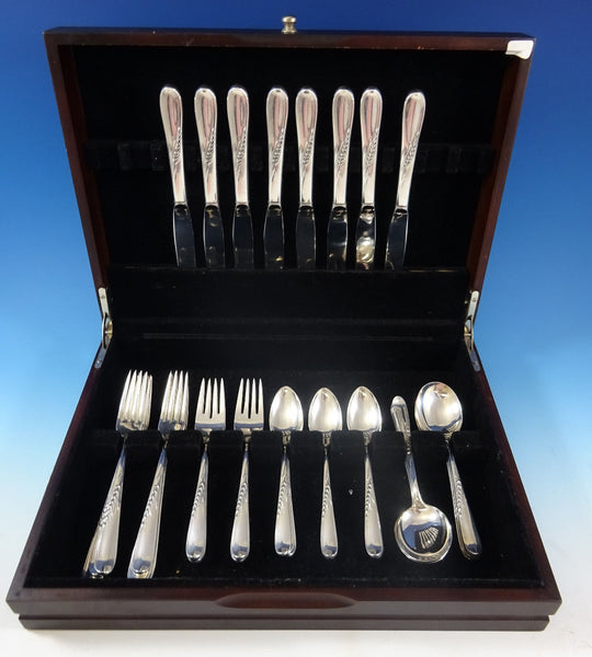 Silver Wheat by Reed & Barton Sterling Silver Flatware Set 8 Service 40 Pieces
