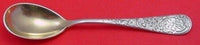 Antique Acid-Etched by Gorham Sterling Silver Egg Spoon Gold Washed