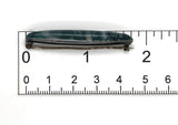 Antique Sterling Silver Genuine Natural Moss Agate Bar Pin 1 3/4" (#J7438)