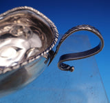 English Georgian Sterling Silver Sauce Boat Gadroon Rim Applied Handle (#7935)