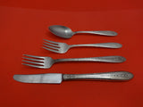 Margaret Rose by National Sterling Silver Grille Setting(s) 4pc