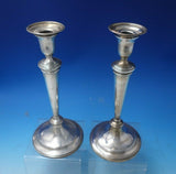 RC English Sterling Silver Candlestick Pair 10 3/4" x 4 3/4" (#5766)