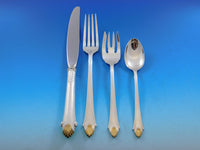 Edgemont Gold by Gorham Sterling Silver Flatware Set For 12 Service 52 pc Dinner