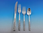 Contessina by Towle Sterling Silver Floral Flatware Set For 8 Service 46 Pieces