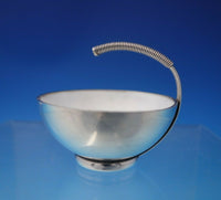 Silver Thread by Frantz Hingelberg Sterling Silver Salt Cellar w /Enamel (#4980)
