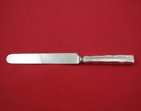 Lap Over Edge Hammered by Tiffany and Co Sterling Banquet Knife Blunt 10 3/8"