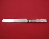 Lap Over Edge Hammered by Tiffany and Co Sterling Banquet Knife Blunt 10 3/8"