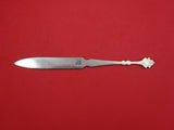 Pattern Unknown by Shiebler Sterling Letter Opener w/ maple leaf finial 6 3/8"