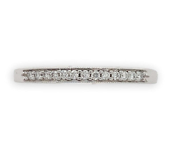 14k White Gold Scott Kay Genuine Natural Diamond Wedding Band Size 6.5 (#J6907)